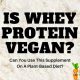 Vegan Protein: Whey Protein on Vegan Diet? (Explained) | Discover Delicious Vegan Food, Beauty Swaps, and Zero-Waste Tips for a Greener Life
