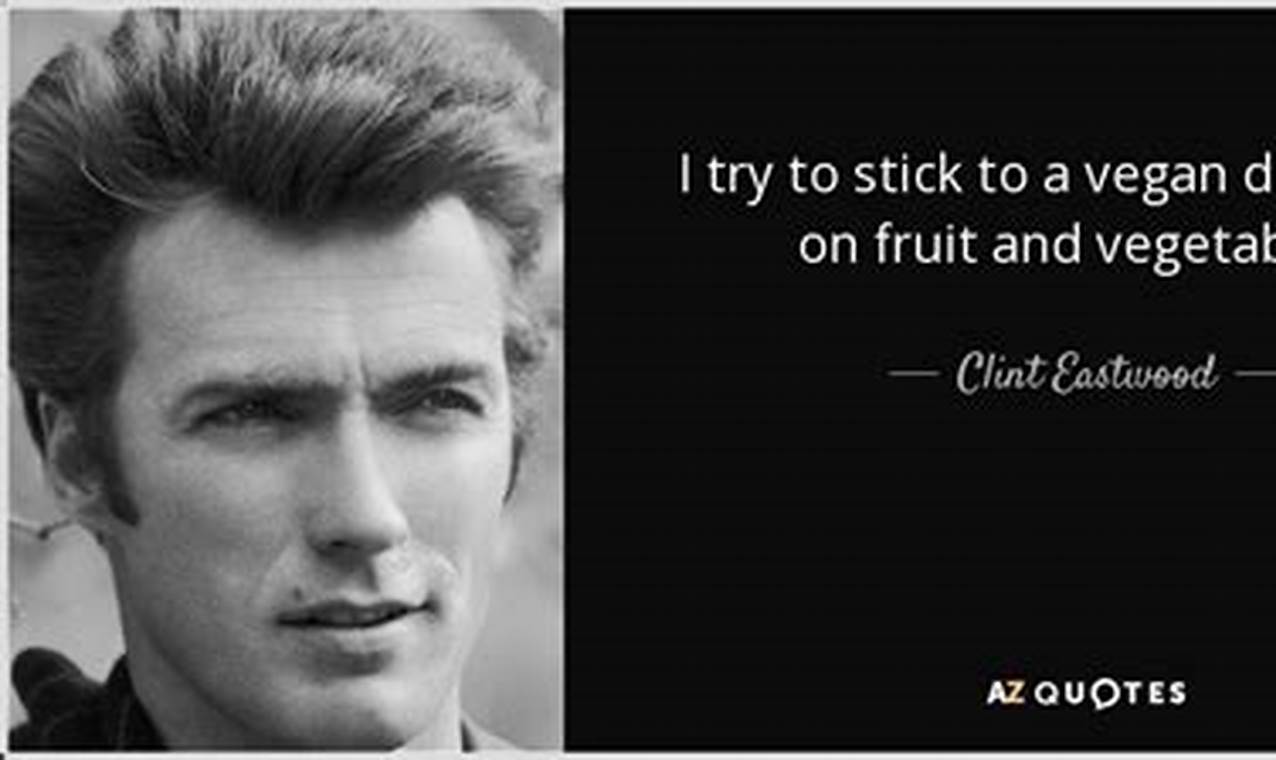 Is Clint Eastwood Vegan? Diet & Health Secrets Discover Delicious Vegan Food, Beauty Swaps, and Zero-Waste Tips for a Greener Life Is Clint Eastwood Vegan? Diet & Health Secrets | Discover Delicious Vegan Food, Beauty Swaps, and Zero-Waste Tips for a Greener Life