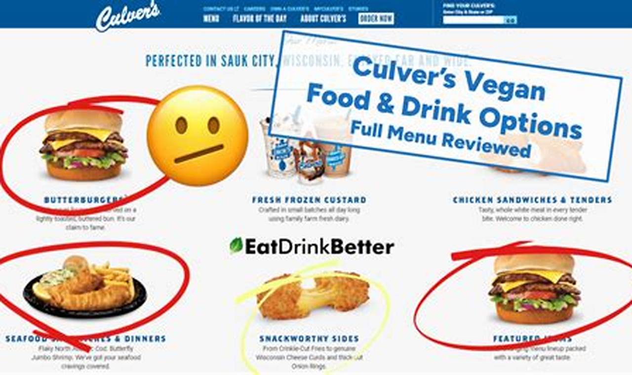 Your Guide to Culver's Vegan Options: Delicious & Easy! Discover Delicious Vegan Food, Beauty Swaps, and Zero-Waste Tips for a Greener Life Your Guide to Culver's Vegan Options: Delicious & Easy! | Discover Delicious Vegan Food, Beauty Swaps, and Zero-Waste Tips for a Greener Life