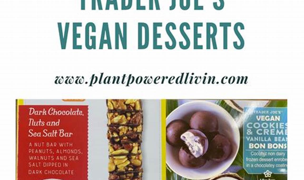 Indulge! Best Trader Joe's Vegan Desserts: Sweet Treats Discover Delicious Vegan Food, Beauty Swaps, and Zero-Waste Tips for a Greener Life Indulge! Best Trader Joe's Vegan Desserts: Sweet Treats | Discover Delicious Vegan Food, Beauty Swaps, and Zero-Waste Tips for a Greener Life