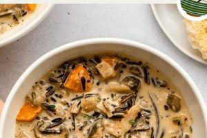 Easy Vegan Mushroom Wild Rice Soup (Creamy!) Recipe Discover Delicious Vegan Food, Beauty Swaps, and Zero-Waste Tips for a Greener Life Easy Vegan Mushroom Wild Rice Soup (Creamy!) Recipe | Discover Delicious Vegan Food, Beauty Swaps, and Zero-Waste Tips for a Greener Life